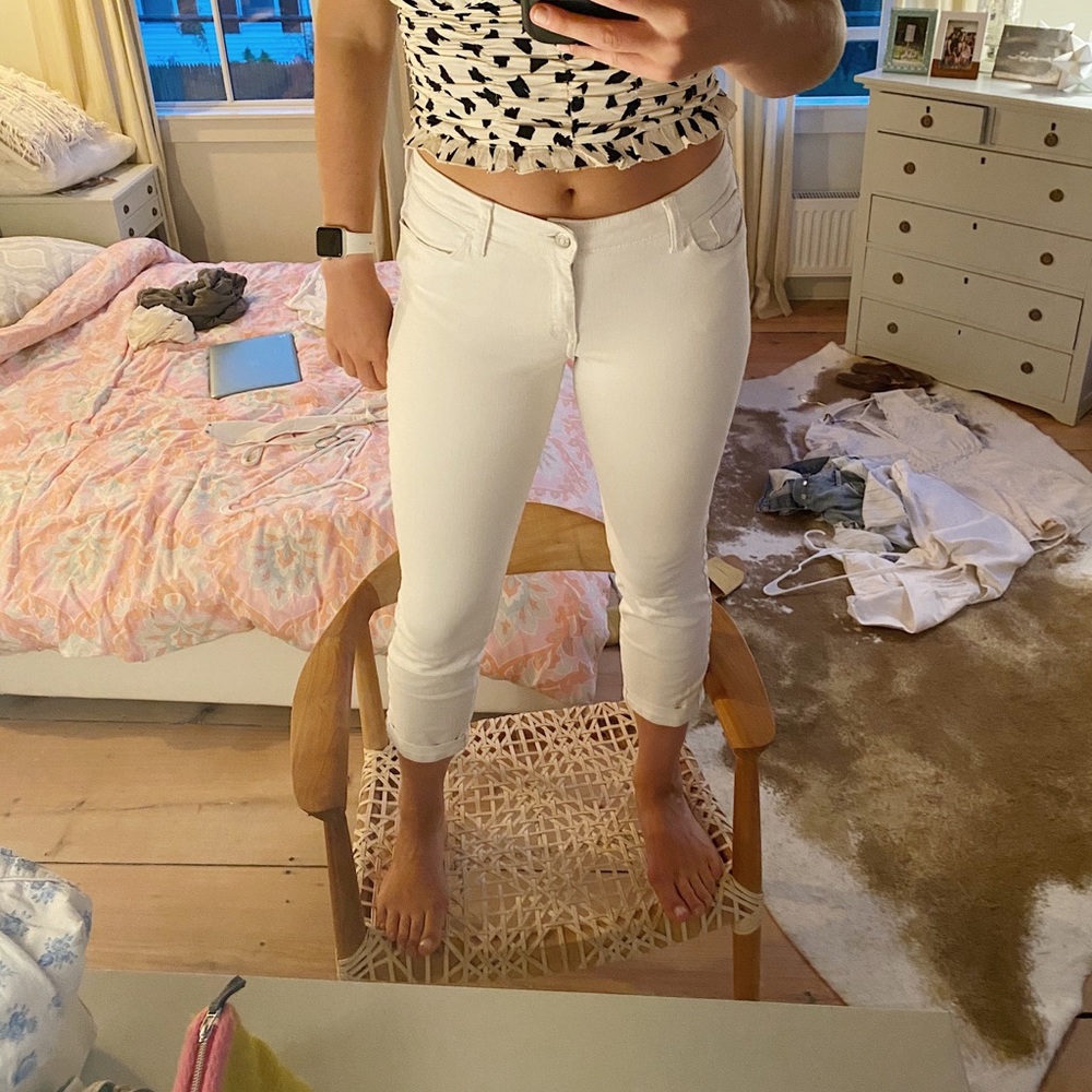 Banana Republic White Jeans